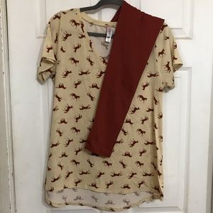 LuLaRoe Horse Print Outfit